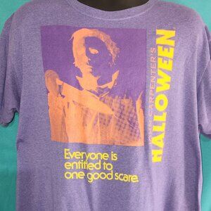 Purple John Carpenter's Halloween 1978 T-Shirt, size L